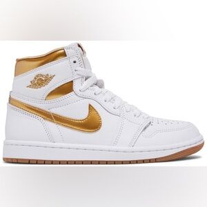 Nike Wmns Air Jordan 1 Retro High OG Metallic Gold | Women’s 12.5 NIB